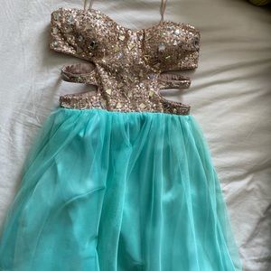 Strapless Homecoming Dress